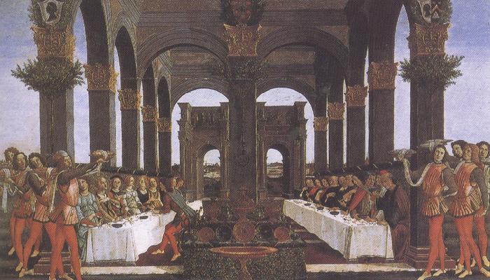 Sandro Botticelli Novella di Nastagio degli Onesti (mk36) oil painting picture